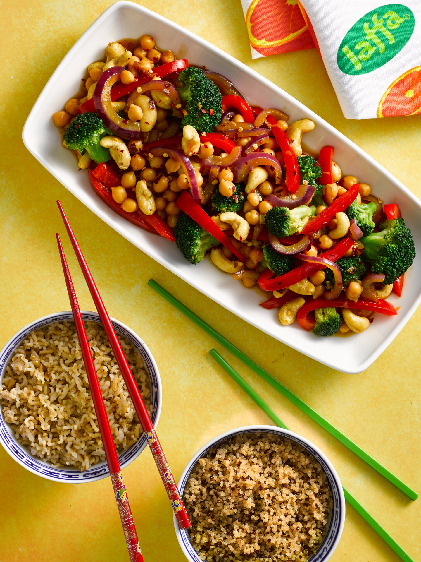 Jaffa Orange, Chickpea and Broccoli Stir-Fry | Jaffa Fruit