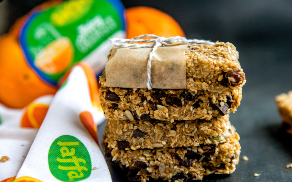 Jaffa Orange, no bake, nut free Granola Bars | Jaffa Fruit